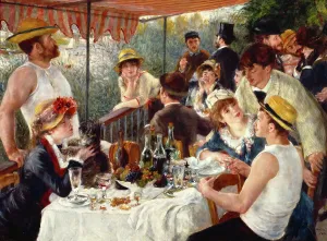 Luncheon of the Boating Party Print, 1881 Oil on canvas reproduction