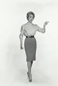 Vintage Fashion Photography Prints: Fran Parker Model Released. Vintage Photograph