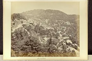 Prints of General View of Simla From Below 'Bentinck Castle'. Samuel Bourne (English, 1834 - 1912) Samuel Bourne Prints: General View of Simla Print