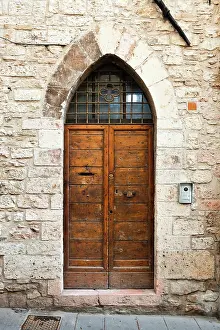 Door Prints: Italian Door Wooden Print