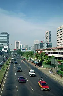 Prints of Jalan Thamrin and the skyline of Jakarta, Java, Indonesia, Southeast Asia, Asia Jakarta Prints: Jalan Thamrin Print, Jakarta Skyline