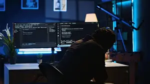 Framed Print : Print: Frustrated Software Developer Framed Print : Print: Frustrated Software Developer