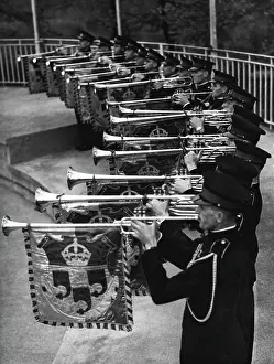 Print of Trumpeters Rehearse for Royal Wedding