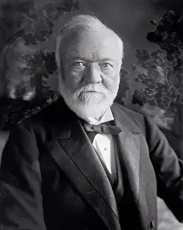 Prints of United States: c. 1913 A portrait of U.S. Steel founder and philanthropist Andrew Carnegie Industrialist Prints: Andrew Carnegie Print