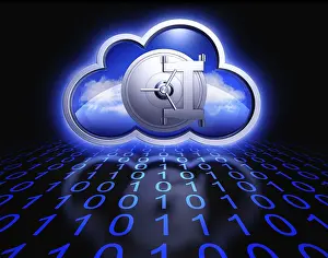Cloud Computing Concept Prints: 3D rendering of an cloud computing concept