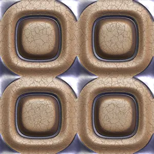 Empty Full Frame Image Prints: 3d seamless tileable decorative background pattern