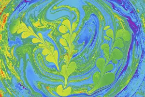 Creative Pattern Design Prints: Abstract creative round marble pattern texture