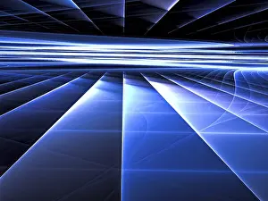 Computer Generated Image Prints: Abstract tech background - computer-generated image