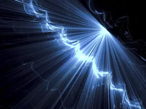 Abstract Technology Picture Prints: Abstract tech background - computer-generated image