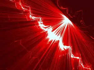 Abstract Tech Background Prints: Abstract tech background - computer-generated image