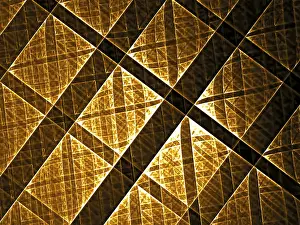 Framed Print : Abstract Technology Print - Golden Grid Background Framed Print : Abstract Technology Print - Golden Grid Background