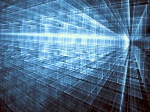 Digital Art Prints: Abstract Sci-Fi Print - Digital Art Background