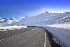 Prints of Andorra Grandvalira sector road to Pas de la Casa in Pyrenees mountains Andorra Prints: Andorra Grandvalira Sector Road to Pas de la Casa Print