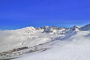 Prints of Andorra Pas de la Casa resort in Grandvalira sector at Pyrenees mountains Andorra Prints: Andorra Pas de la Casa Resort Print - Grandvalira Pyrenees