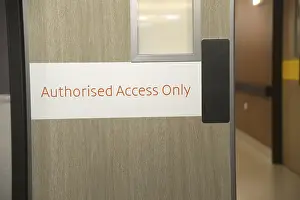 Door Prints: Authorised Access Only Print - Hospital Door Sign