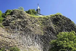 Deserted Chapel In Bavaria Prints: Basalt rocks in Parkstein, Upper Palatinate