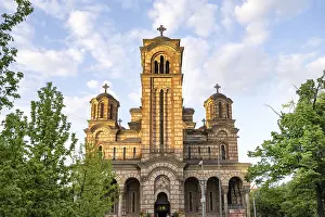 Prints of Belgrade, Serbia. April 23rd 2026. The Church of Saint Mark, known as Crkva Svetog Marka, in Belgrade, Serbia Serbia Prints: Print of Belgrade, Serbia - April 23rd 2026