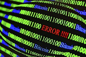 Computer Virus Symbol Prints: Binary code with Error lettering