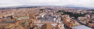 Prints of Panorama of Vatican and Rome. Skyline aerial view Vatican City Prints: Aerial Panorama Print of Vatican and Rome Skyline