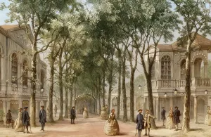 Prints of Marylebone Gardens, 1780, today an inner-city area of central London, City of Westminster, England, United Kingdom Westminster Prints: Marylebone Gardens, 1780 Print, City of Westminster, London