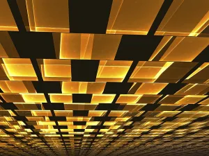 Computer Generated Background Prints: Ceiling tiles - abstract computer-generated image