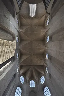 Prints of Ceiling vault of the BarfuBerkirche, 13th century, simplified reconstruction after World War II, Augsburg, Bavaria, Germany Ceiling vault of the Barferkirche, 13th century Augsburg Prints: 13th Century Barferkirche Ceiling Vault Print, Augsburg, Germany
