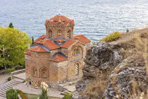 Prints of The Church of Saint John at Kaneo, Lake Ohrid, North Macedonia evening view North Macedonia Prints: The Church of Saint John at Kaneo Print, Lake Ohrid Evening View