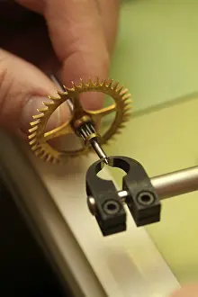 Watchmaker Profession Prints: Clockmaker restore clock