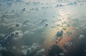 Cloud Formations Over Water Prints: Clouds over the Mediterranean