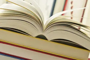 Literature Study Space Prints: Composition with stack of books