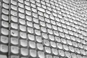Computer Keyboard Prints: Computer keyboards, flat
