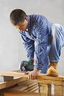 Safety Goggles Prints: Construction worker