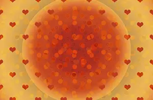 Abstract Heart Pattern Prints: Creative abstract heart pattern background texture