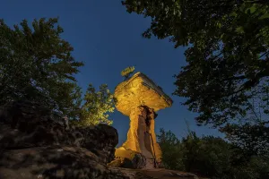 Palatinate Forest Scenery Prints: Devil's Table with Stars, Palatinate Forest