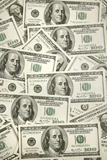 US Dollar Note Prints: Dollar notes. 100 dollar notes