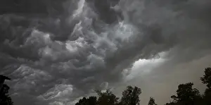 Upper Bavaria Weather Prints: Dramatic cloud formation in front of a storm