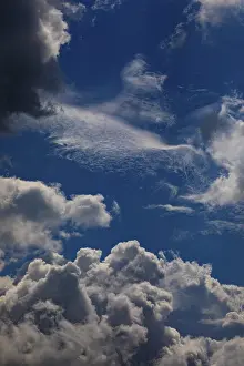 Rain Cloud Formation Prints: Dramatic cloudscape with (cumulus) clouds