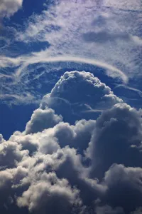 Rain Cloud Formation Prints: Dramatic cloudscape with (cumulus) clouds