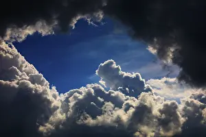 Rain Cloud Formation Prints: Dramatic cloudscape with (cumulus) clouds