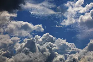 Rain Cloud Formation Prints: Dramatic cloudscape with (cumulus) clouds