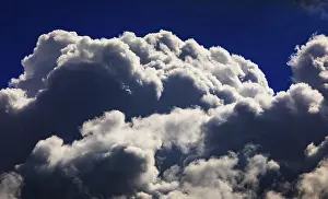 Thunderstorm Atmosphere Prints: Dramatic cloudscape with (cumulus) clouds