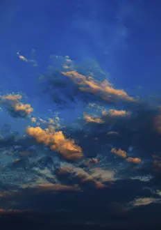 Upper Austria Cloudscape Prints: Dramatic red cloudscape at dusk