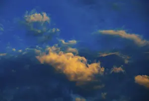 Dramatic Clouds Europe Prints: Dramatic red cloudscape at dusk