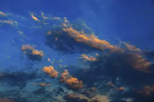 Overcast Austrian Skies Prints: Dramatic red cloudscape at dusk