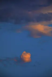 Upper Austria Cloudscape Prints: Dramatic red cloudscape at dusk
