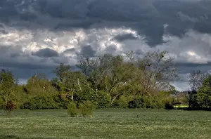 Dramatic Storm Clouds Europe Prints: Dramatic storm clouds with grey