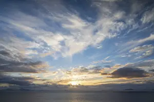 United Kingdom Travel Photography Prints: Dramatic sunset by the sea, Isle of Skye