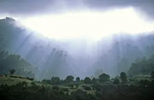 Dramatic Mountain Landscapes Prints: Dramatically lighted clouds after a thunderstorm