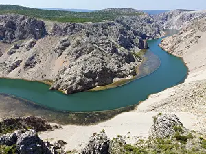 Croatia Prints: Drone Shot Print, Parizevacka Glavica, Croatia