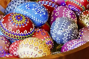 German Easter Traditions Prints: Easter, Easter basket, Easter eggs